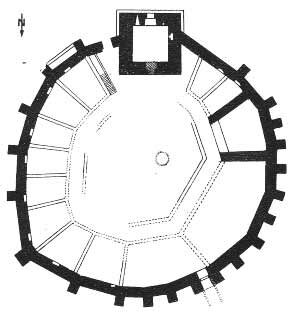 Plan du ch&acirc;teau de Montaner